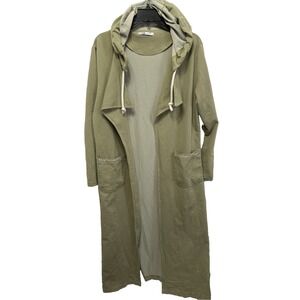 Benin Style Open Front Jacket Hooded Long Size 42